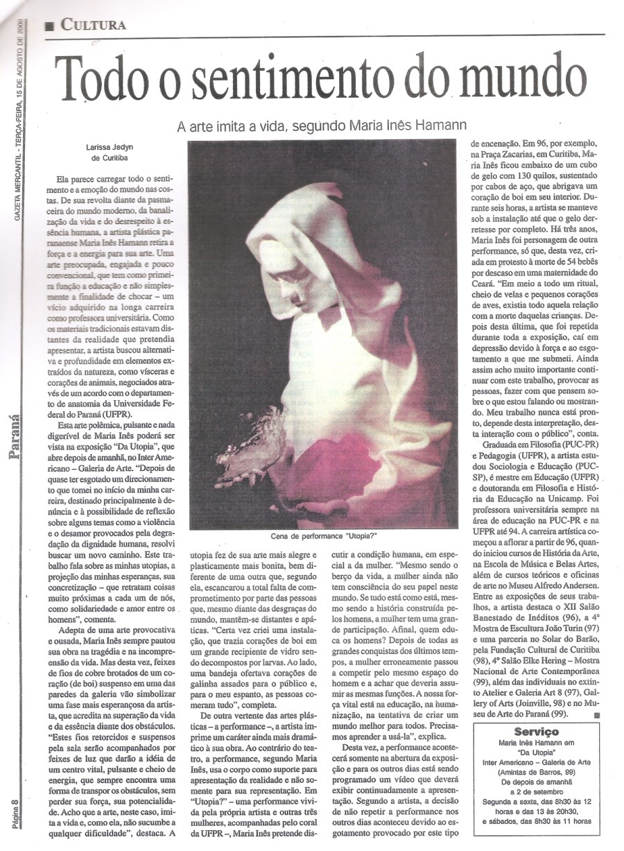 HAMANN_Maria Ines_Utopia_2000_Registro de Jornal (2)