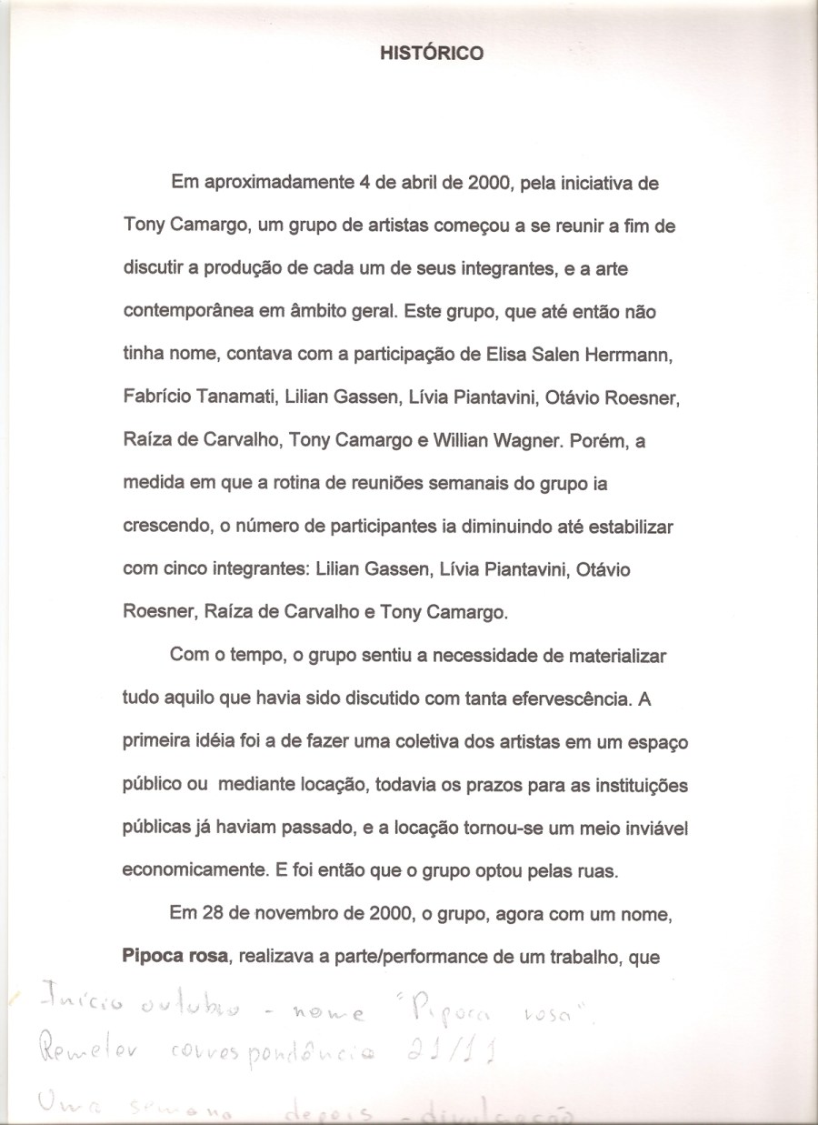 PIPOCA ROSA_2000_Registro